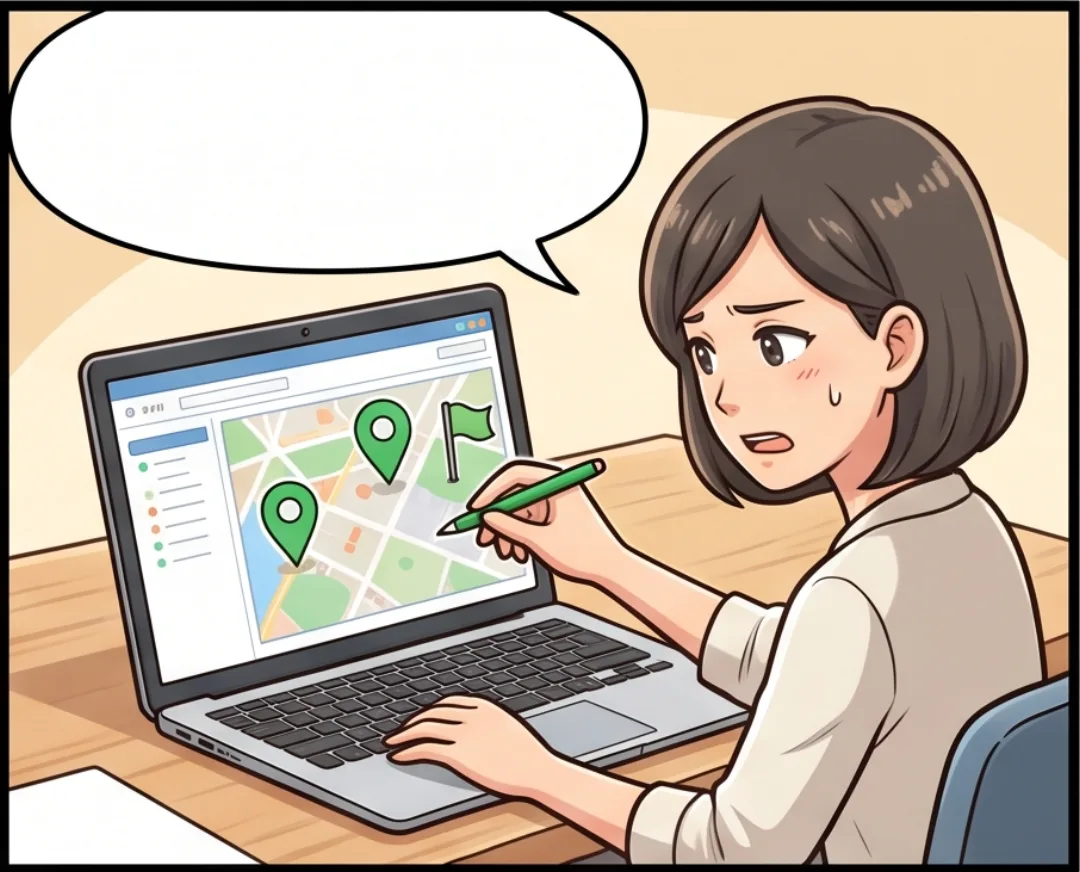 怡君新增第二個工作地點，地圖上出現兩個圖釘